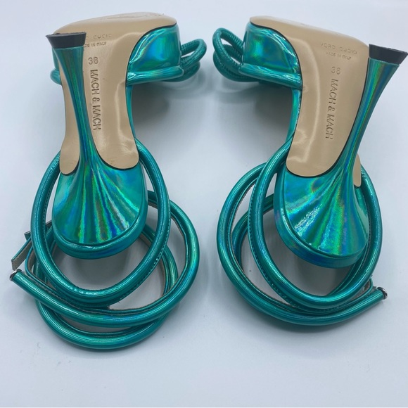 Mach & Mach - Bow Ankle Strappy Heel - Authentic - New w/o Box - Picture 14 of 14